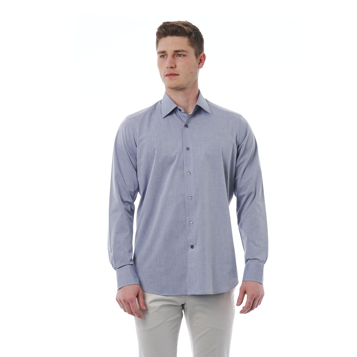 Bagutta Classic Grey Men's Shirt