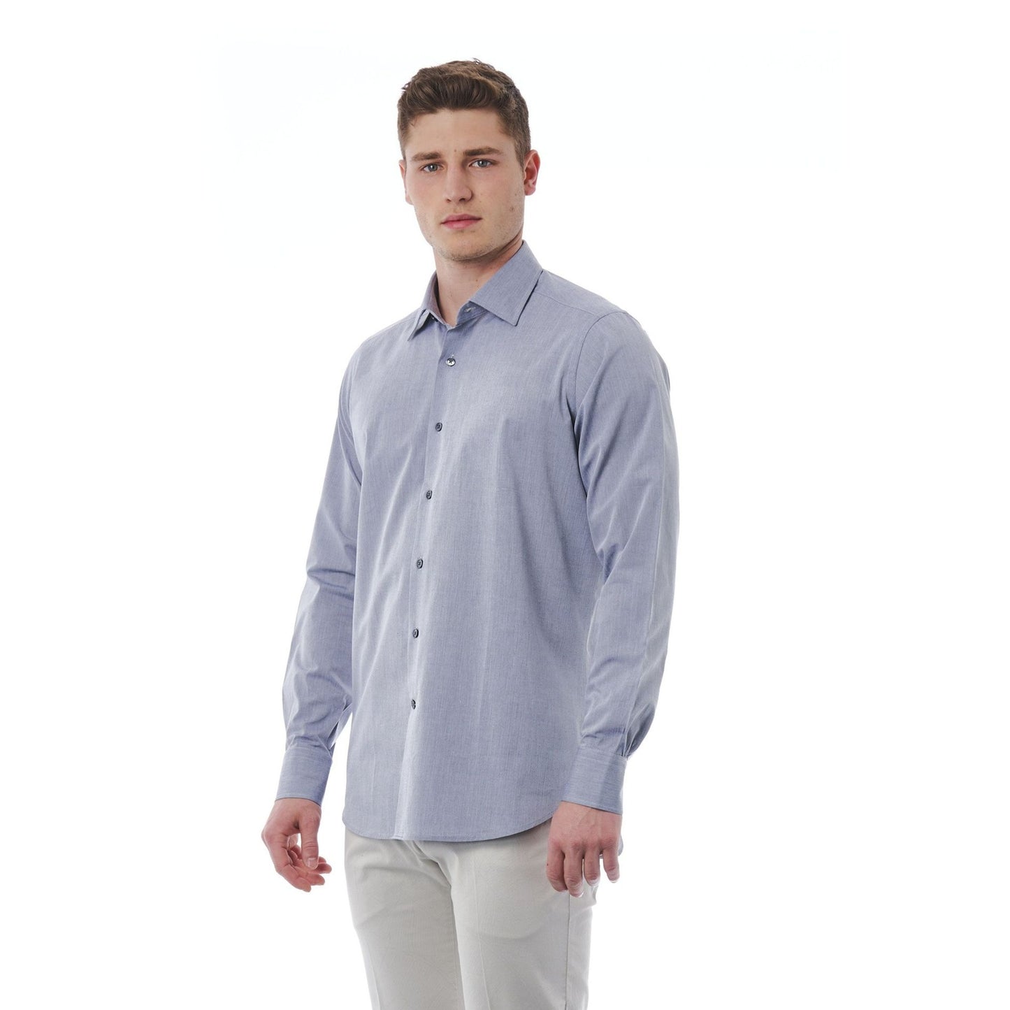 Bagutta Classic Grey Men's Shirt