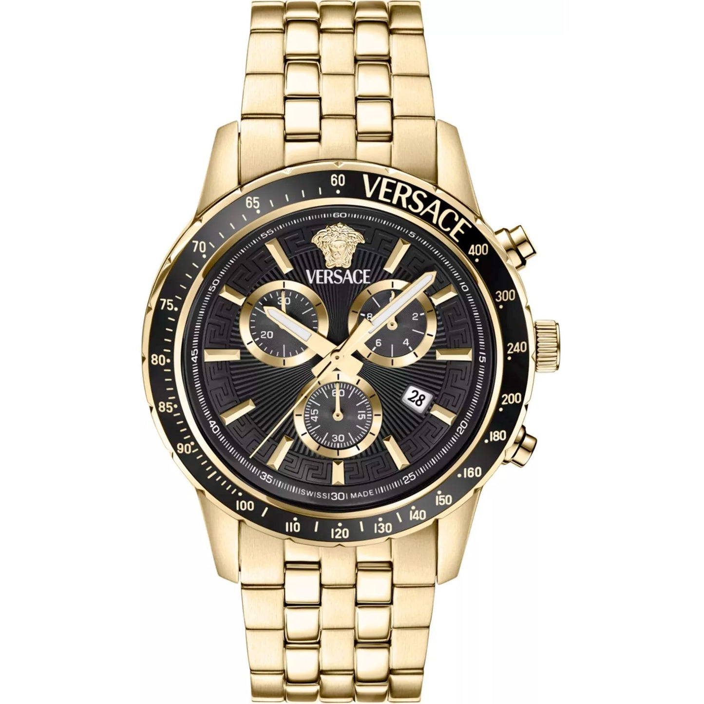 Versace Herren-Multifunktions-Chronograph aus Stahl