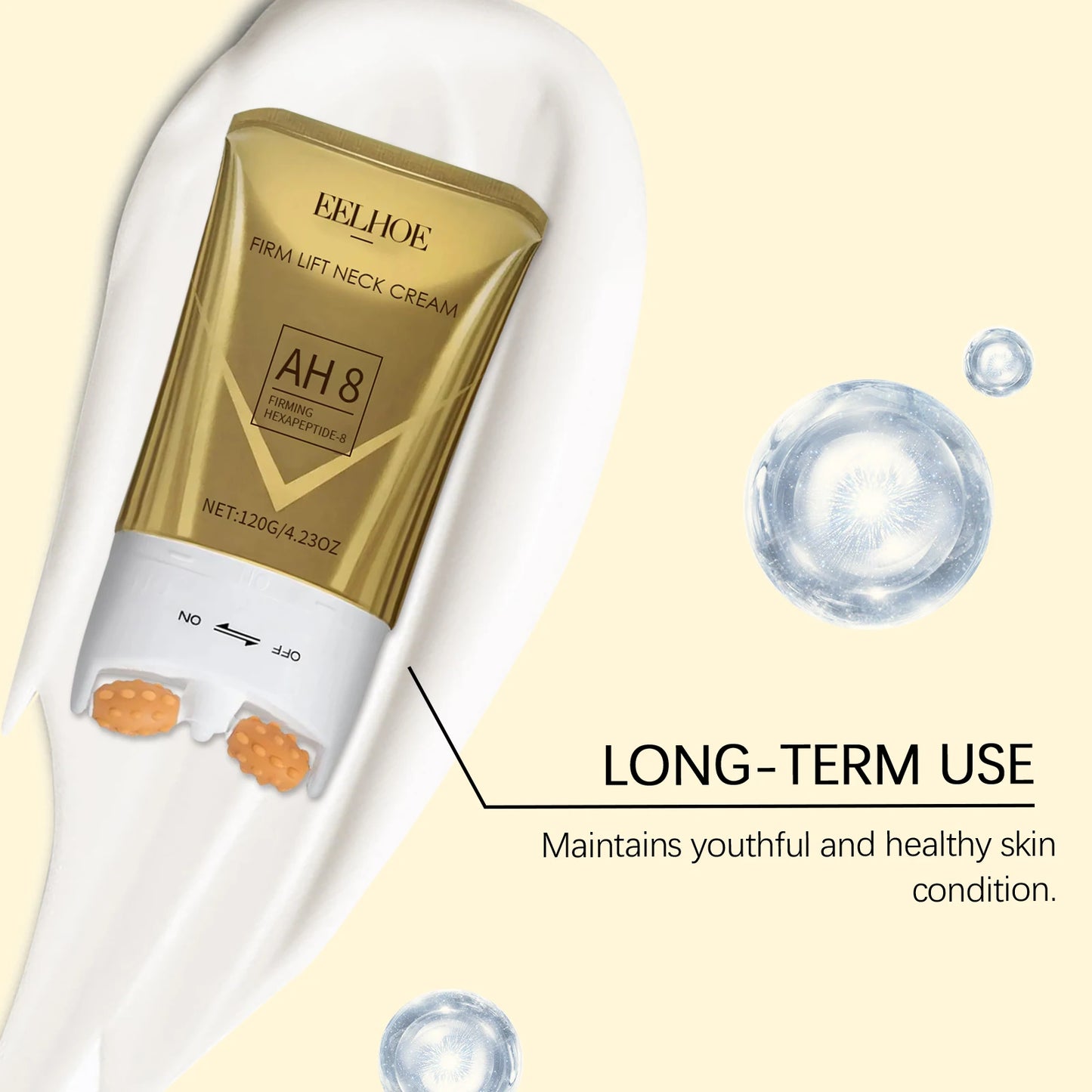 Roller Neck Cream - Moisturizes & Cares for Neck Skin