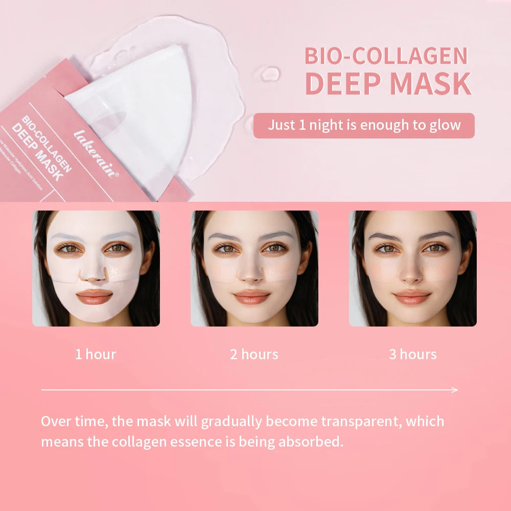 Mascarilla profunda de biocolágeno: tratamiento de hidrogel nocturno