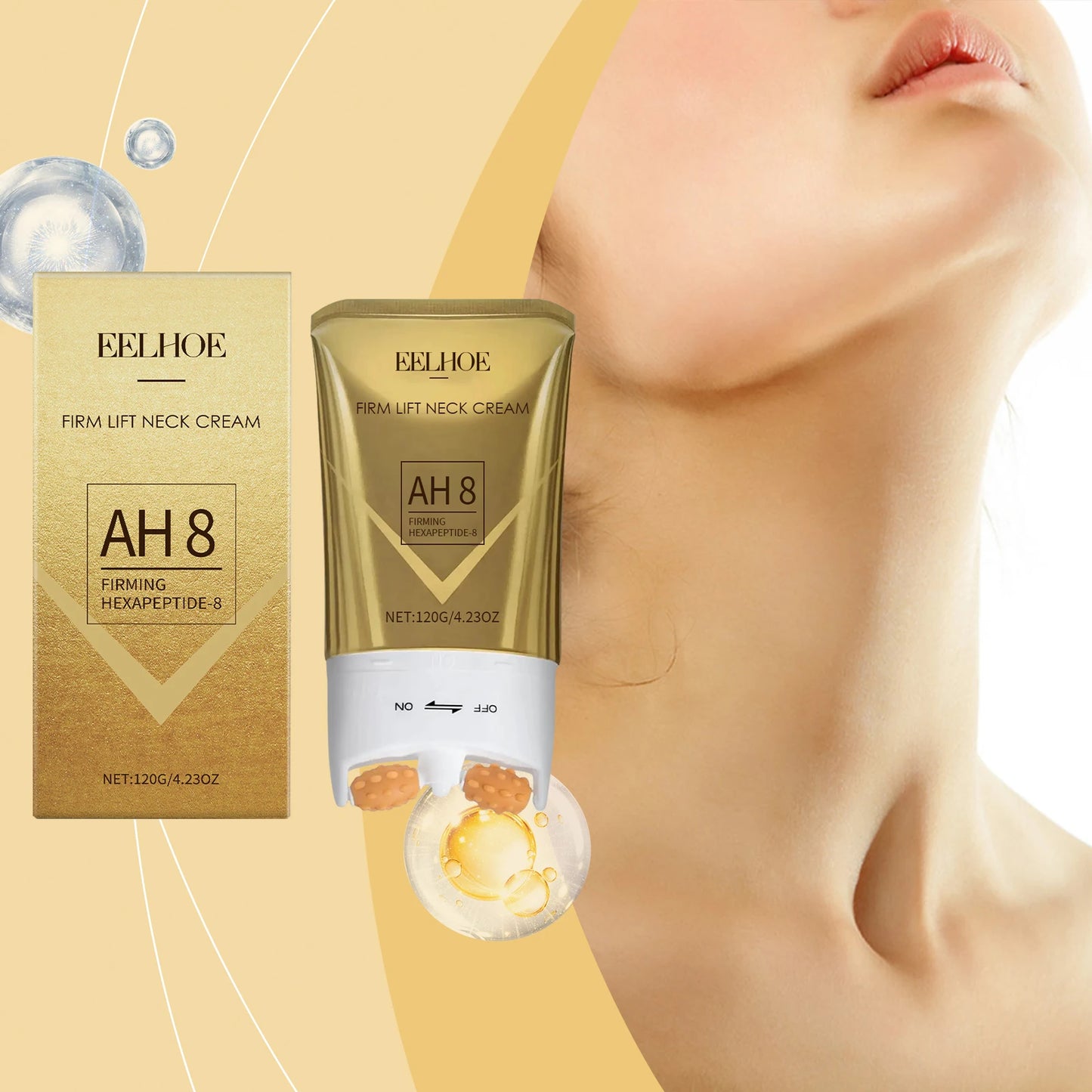 Roller Neck Cream - Moisturizes & Cares for Neck Skin