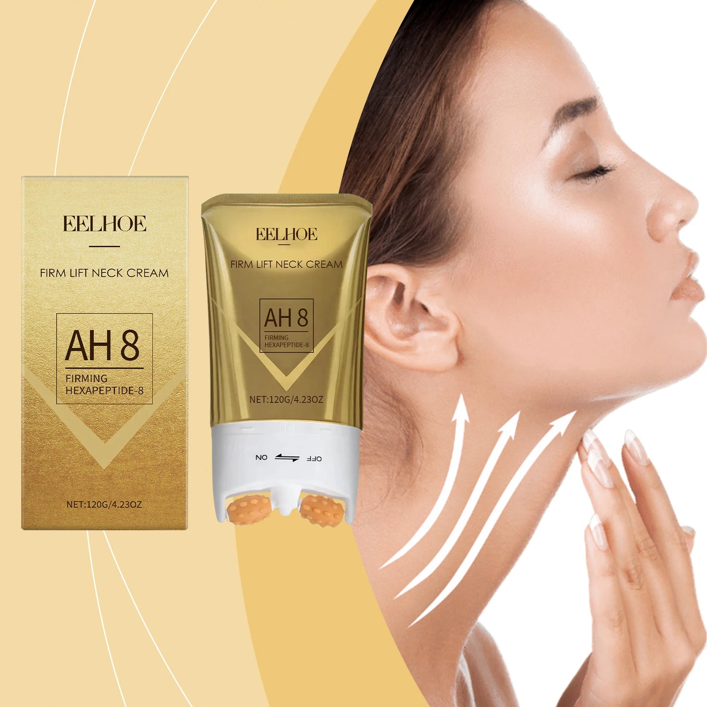 Roller Neck Cream - Moisturizes & Cares for Neck Skin