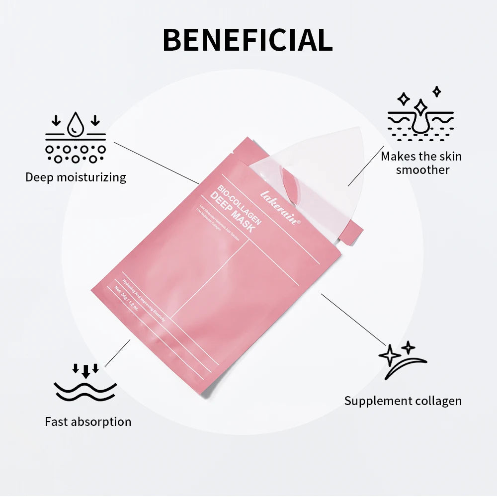 Mascarilla profunda de biocolágeno: tratamiento de hidrogel nocturno