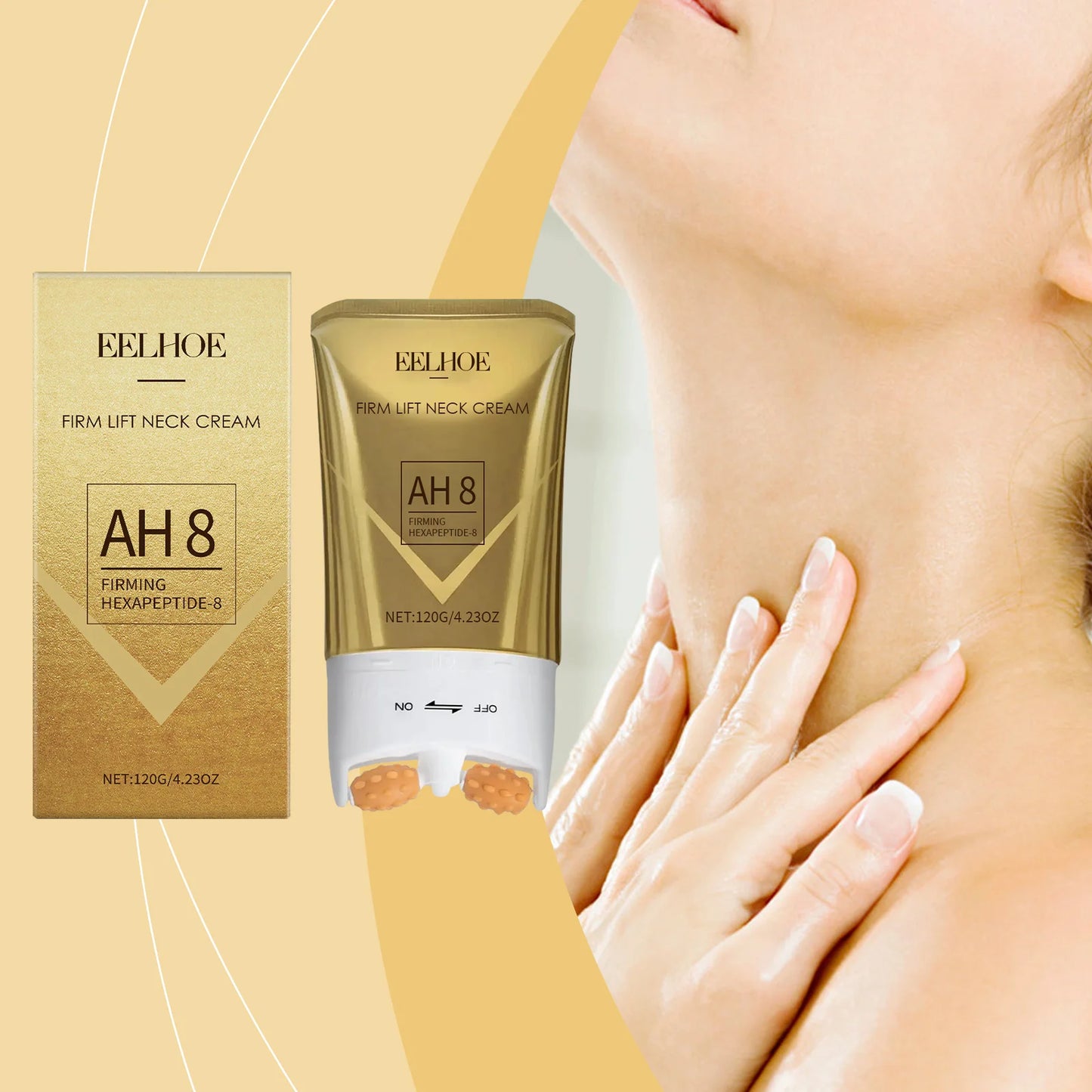 Roller Neck Cream - Moisturizes & Cares for Neck Skin