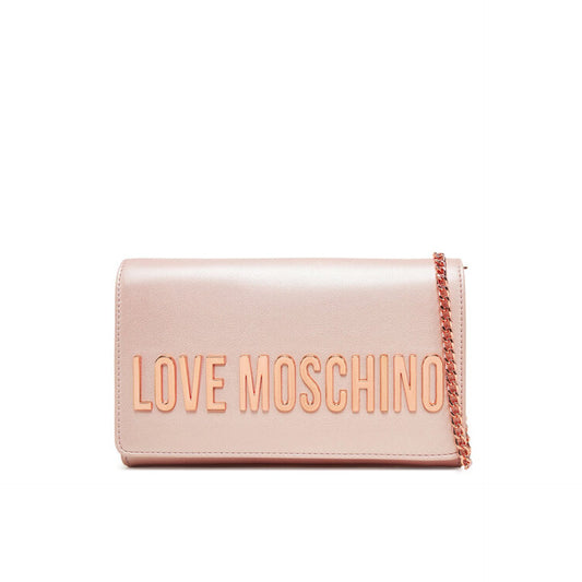 Bolso bandolera de piel sintética con la firma de Love Moschino