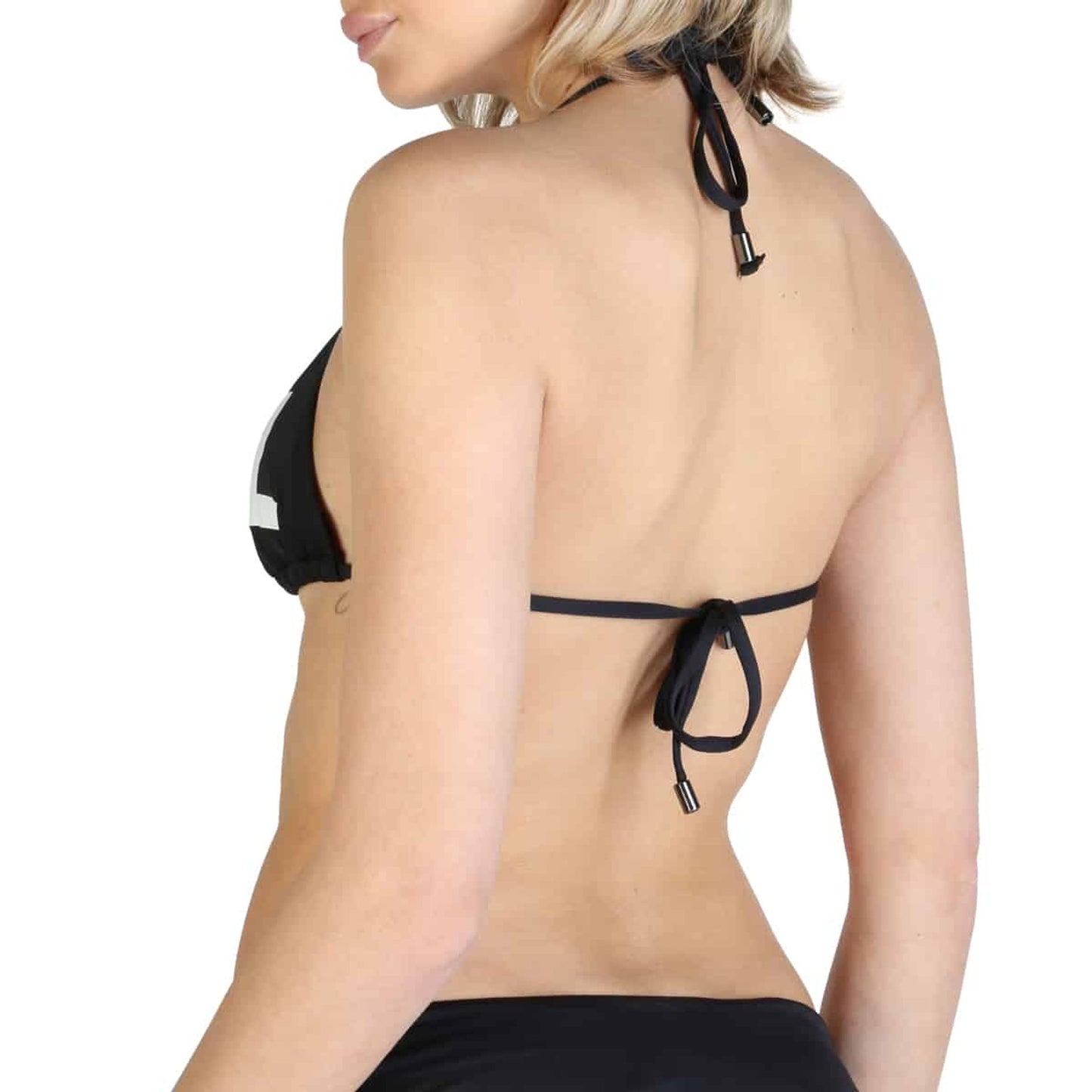 Karl Lagerfeld Black White Contrast Padded Swimsuit